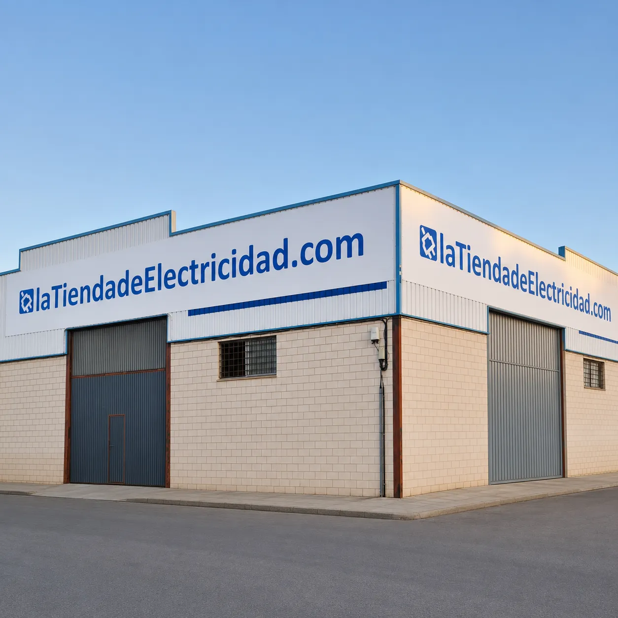 Fachada de la nave de Latiendadeelectricidad.com en Beniparrell (Valencia)